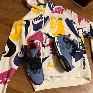 Buy Nike hoodie And get jordan 4 UA sneakers Free!!!